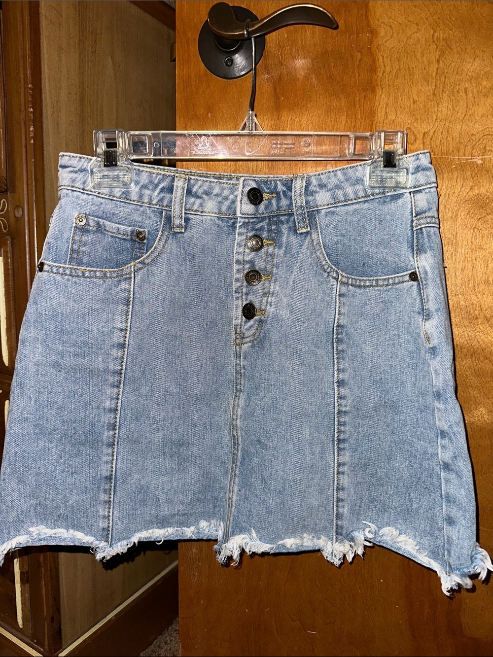Sadie & Sage Light Blue Denim Mini Skirt